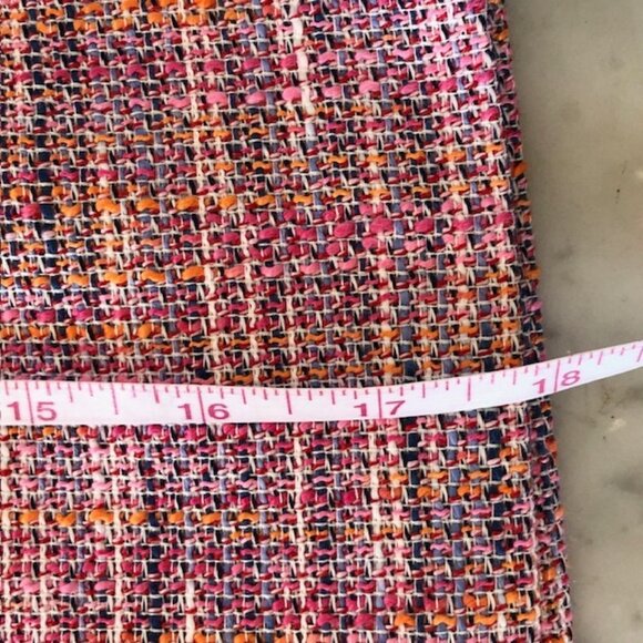 LOFT Pink Tweed A Line Petite Tailored Skirt 12P - Picture 15 of 15